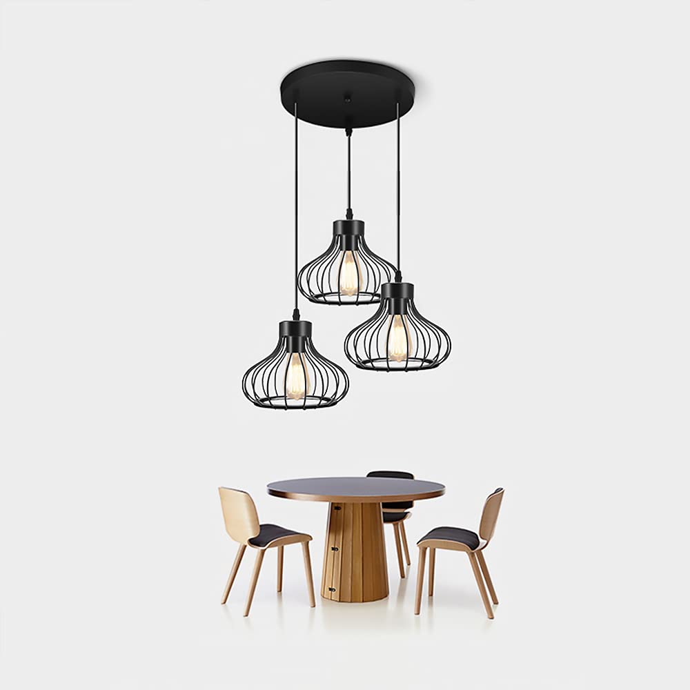 Amazon.co.jp : ペンダントライト 3灯 LED電球付き 吊り下げ照明