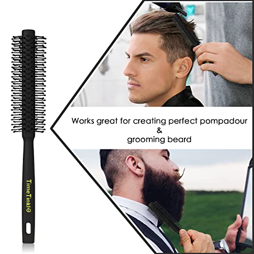 TimeTinkle Styling Hair Comb and Brush Set for Men, Men's Hair Comb and Paddle Hair Brush Roller Hair Brush Texture Comb for Quiff, Pompadour, Slicked-back, Fauxhawk, Black, 5.0 count - Image 4