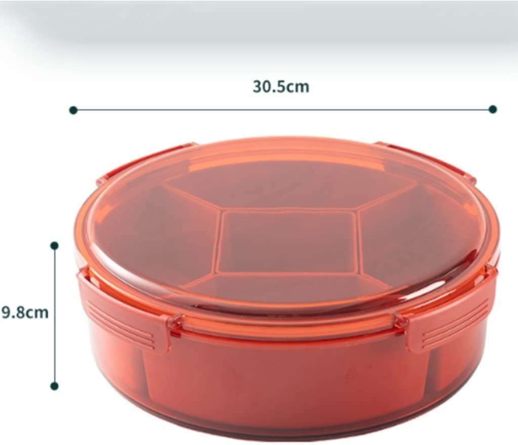 Snack-Serviertablett,versiegeltes Snack-Tablett Wohnzimmer-Couchtisch Atmosphärische Kombination aus Süßigkeiten-Trockenobst-Tablett mit großer Kapazität (Color : Vert, Size : 30.5 * 9.8cm) ( Color :