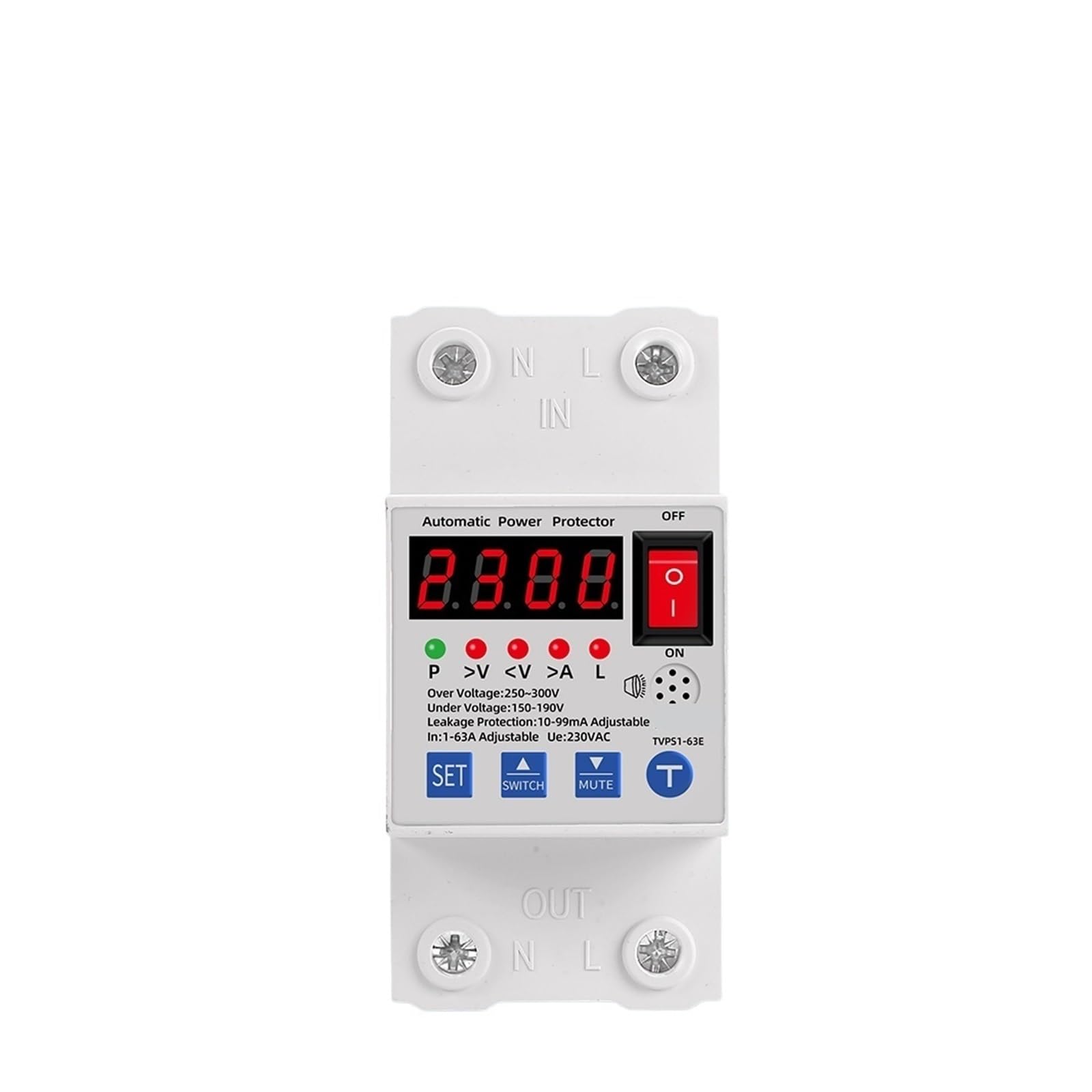 Protector contra sobrecorriente 63A disyuntor automático para cuadros eléctricos 7
