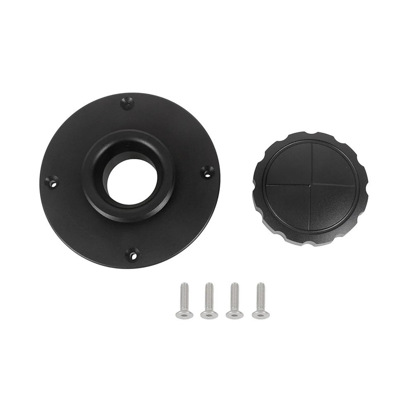 Tappo Serbatoio Moto Cafe Racer Coperchio Serbatoio Gas In Alluminio Per K75 K100 K100LT K100RT K100RS Coperchio Serbatoio Moto(Black)