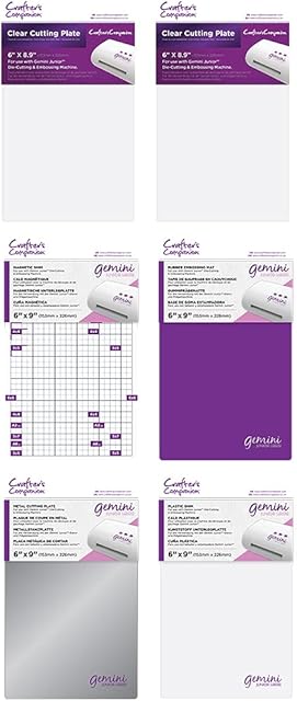 Gemini Junior Accessories Replacement Plate Bundle - Includes All Plates Needed - Official Gemini Junior Accessories by Crafter's Companion