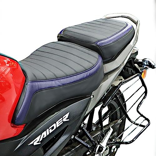 Image of TVS Seat Cover for Sweat Free Comfortable Riding| Nylon Thread Stitching for Strength| Bike Riding Accessories|Heat & UV Ray Protection|Enhanced Tear Resistance
