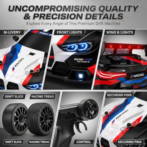 DWH Store DWH BMV High Speed RC Drift Car 1:24 Scale - Image 6