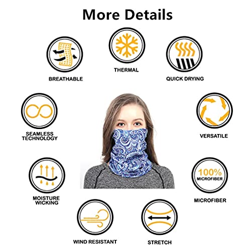 Image of VANCROWN Headband Neck Gaiter Head Wrap Headwear Face Mask Magic Scarf Bandana for Men and Women