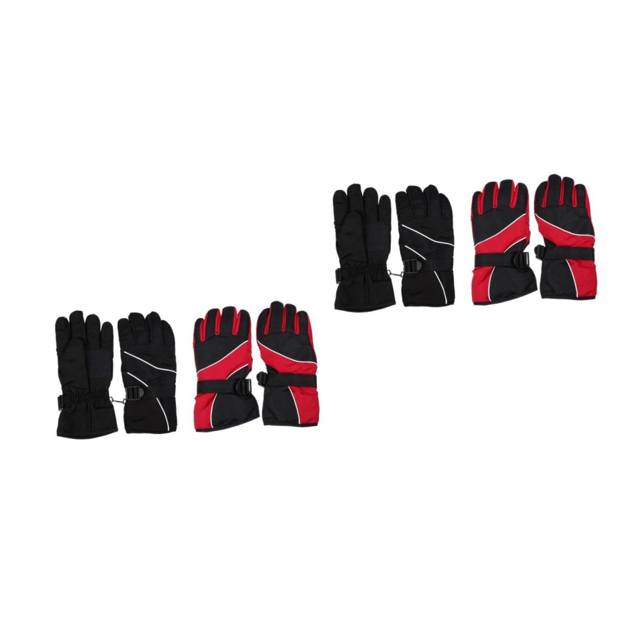 SOIMISS 4paare Unisex Winterhandschuhe wasserdichte Und rutschfeste Skihandschuhe Für Outdoor-aktivitäten Warm Und Strapazierfähig Zum Radfahren Laufen Und Skifahren