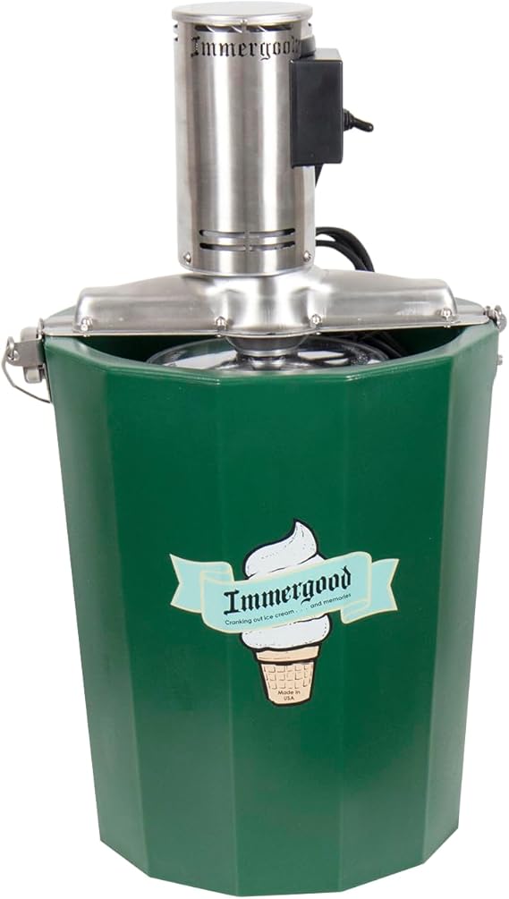 Immergood Electric Ice Cream Maker 8 qt Electric Ice Cream Maker Stainless Steel