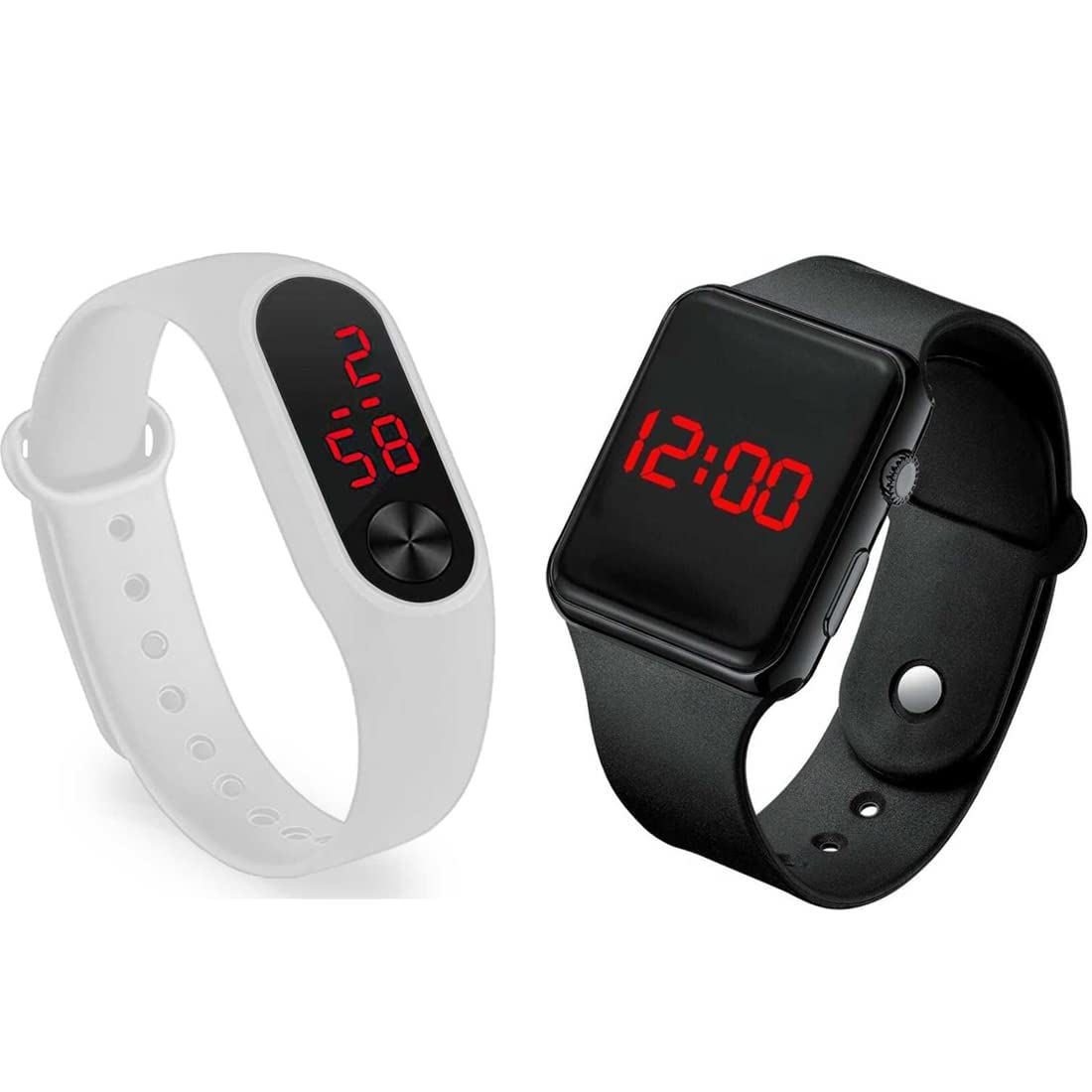 Navkar Crafts New Kids Digital Date and Time Black LED Watch for Stylish Kids Unisex Birthday Gift Digital Watch for Boys & Girls Pack of 2 (B0B94XP7D8) Amazon Price History, Amazon Price Tracker