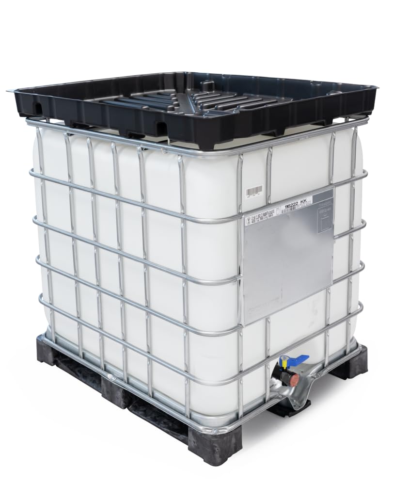 DENIOS IBC-Trichter Typ Full Size 1000, aus Kunststoff (PE), 50 Liter, Ablauföffnung Ø 150 mm