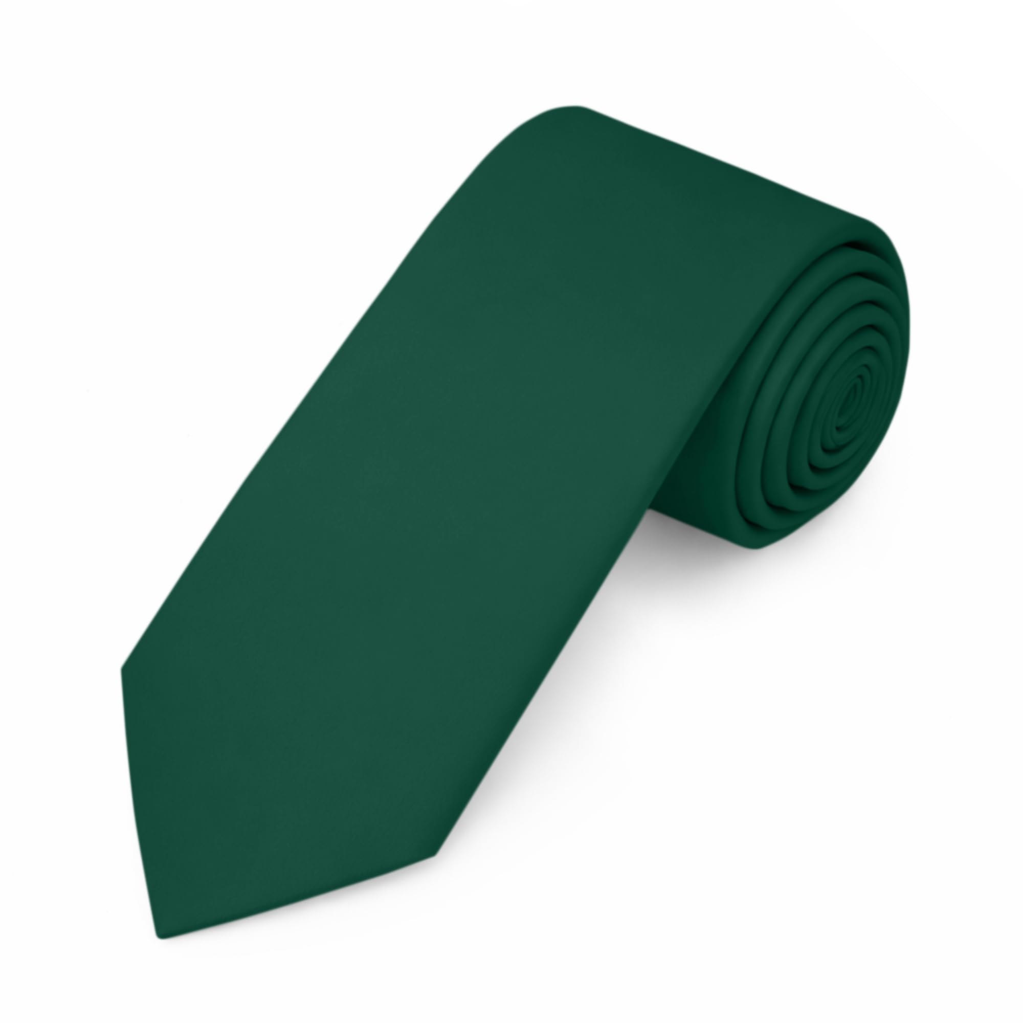 Jacob Alexander Men's Slim Width 2.75" Solid Color Tie