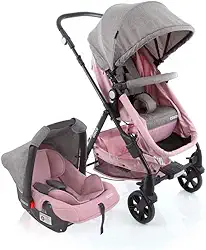 Cosco Kids, Travel System Poppy Duo, Rosa Mescla