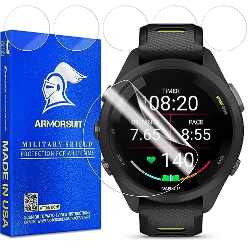 Image of ArmorSuit 6 Pack for Garmin Forerunner 265s (42mm) Screen Protector MilitaryShield HD Clear TPU Film - Made in USA [NOT for Garmin Forerunner 265]