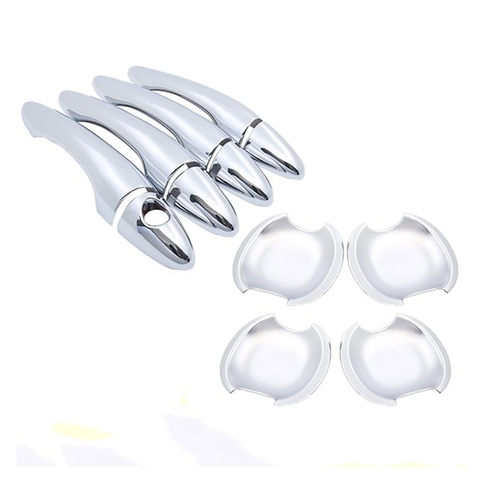 FAHBSTR Exterior Door Handle Cover for Kia Sportage MK3 SL 2010~2015 Stickers Decoration Chrome Door Handle Cover Refit Car Accessories(Handle Bowl 4 Door)