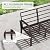 Kullavik Aluminum Patio Furniture Set,5 Piece Modern Metal Outdoor Patio Furniture w/5.1'' Thick Cushion,Swivel Chairs and 45" Propane Fire Pit Table,Patio Conversation Sets for Porch,Deck,Grey