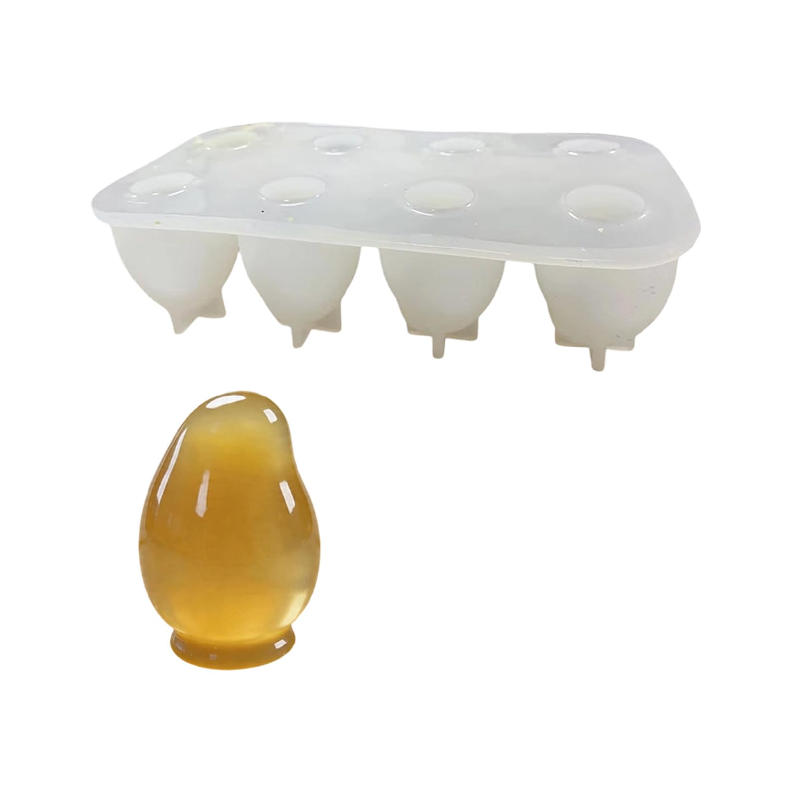 PANGBOER Easy to 8 Cavity for Cake Jellies and Puddings Making Kitchen for Creative Dessert Presentation Elastomer Cast