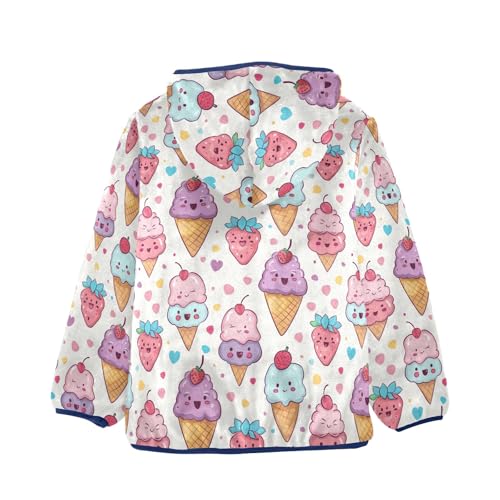 Cute Frogs Fleece Jacket Kids Boys Zip up Jacket Winter Jackets for Toddlers Thick Warm Outerwear 3-10Y2