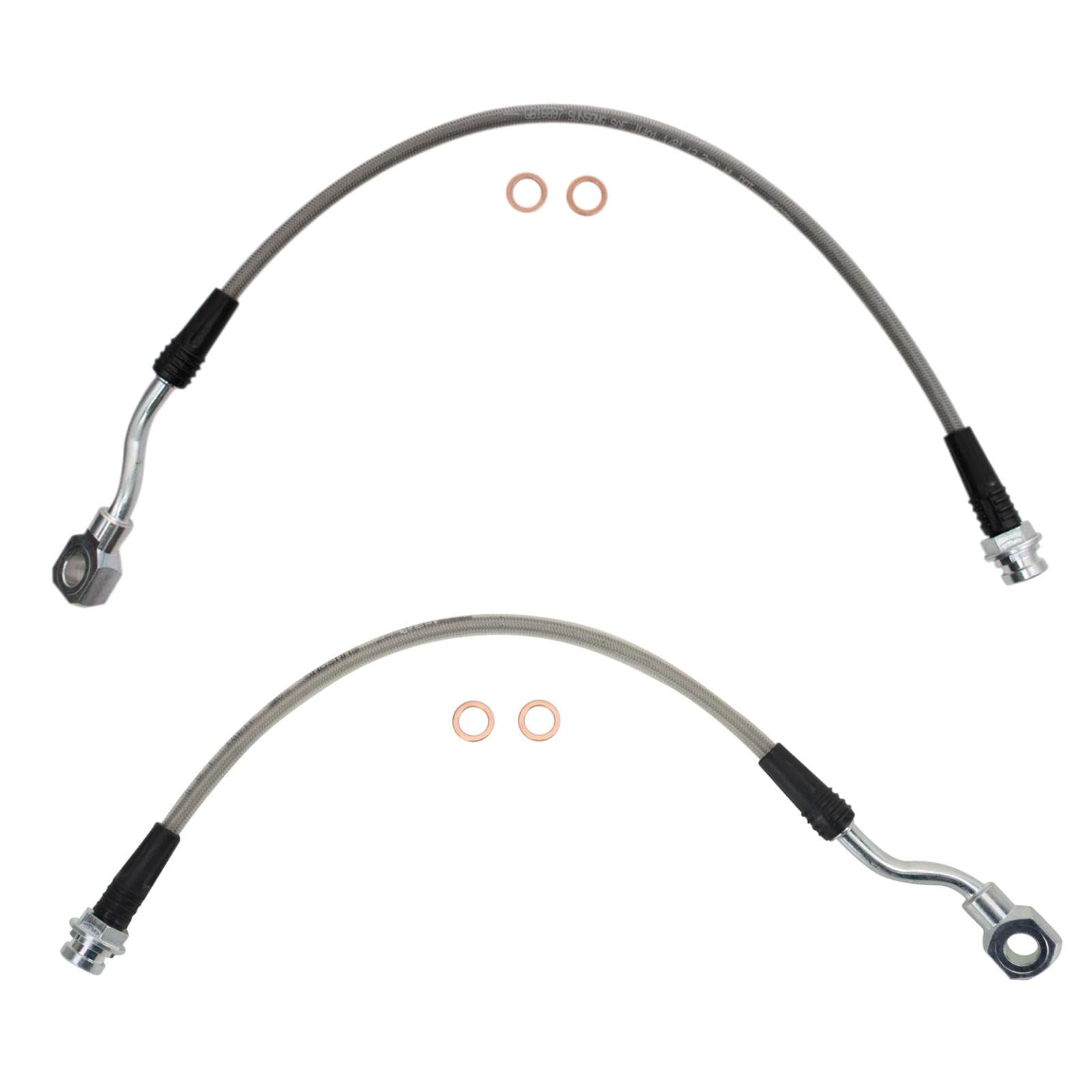 TRQ Rear Performance Brake Hose Set