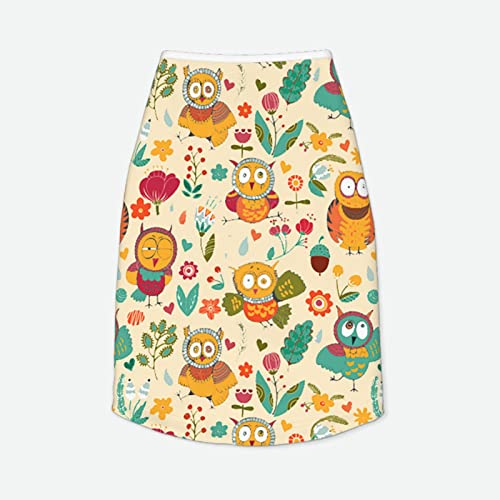 Cute Cartoon Owls Flowers Dog Tee Shirts Soft Cozy Pet Clothes Cool Breathable Sleeveless Cat Vest Casual Lightweight Dog Costumes For Small Medium Big Dogs #TOP5