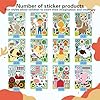 24 Sheets Make-a-face Sticker, Farm Animal Stickers Sheets Make Your Own Stickers for Kids Farm Themed Birthday Party Favors Supplies Craft Teacher Class Rewards 12 Designs #2