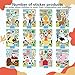 24 Sheets Make-a-face Sticker, Farm Animal Stickers Sheets Make Your Own Stickers for Kids Farm Themed Birthday Party Favors Supplies Craft Teacher Class Rewards 12 Designs