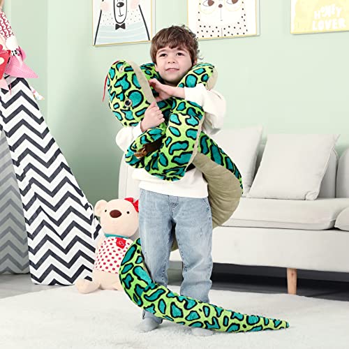IKASA Giant Snake Stuffed Animal Plush Toy,Large Cobra Cute Jumbo Soft Toys,Huge Big Size Fluffy Plushy Fat Oversized… - Image 6
