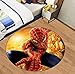 KegamiMisa Marvel Avengers Spiderman Tapis Rond Tapis Doux Enfants Tapis Chambre Décor À La Maison Antidérapant Plancher Chaise Tapis 120 Cm