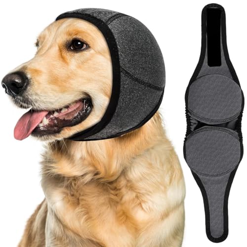 Protección auditiva para perros contra el ruido, orejeras para protección contra el ruido, tapones impermeables para los oídos para perros, para bloquear el ruido, calmar, talla L