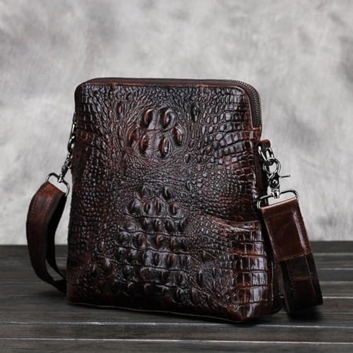 Bolso cruzado retro de cuero para hombre con diseño casual y elegante 7