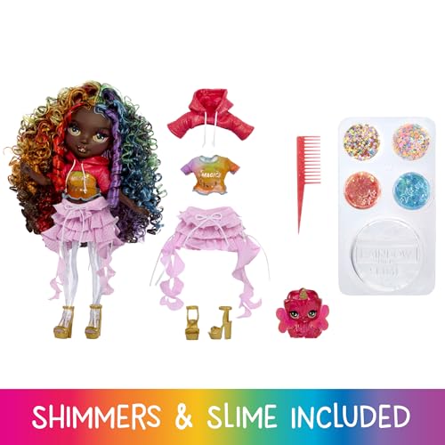 Muñeca Rainbow High Iris con Kit de Slime Rainbow, 11 pulg miniatura 2