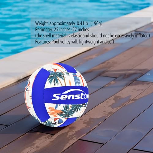 Image of Senston Lightweight Water Pool Volleyball Size 5 for Pool Games,for Beach Volleyball Indoor Outdoor
