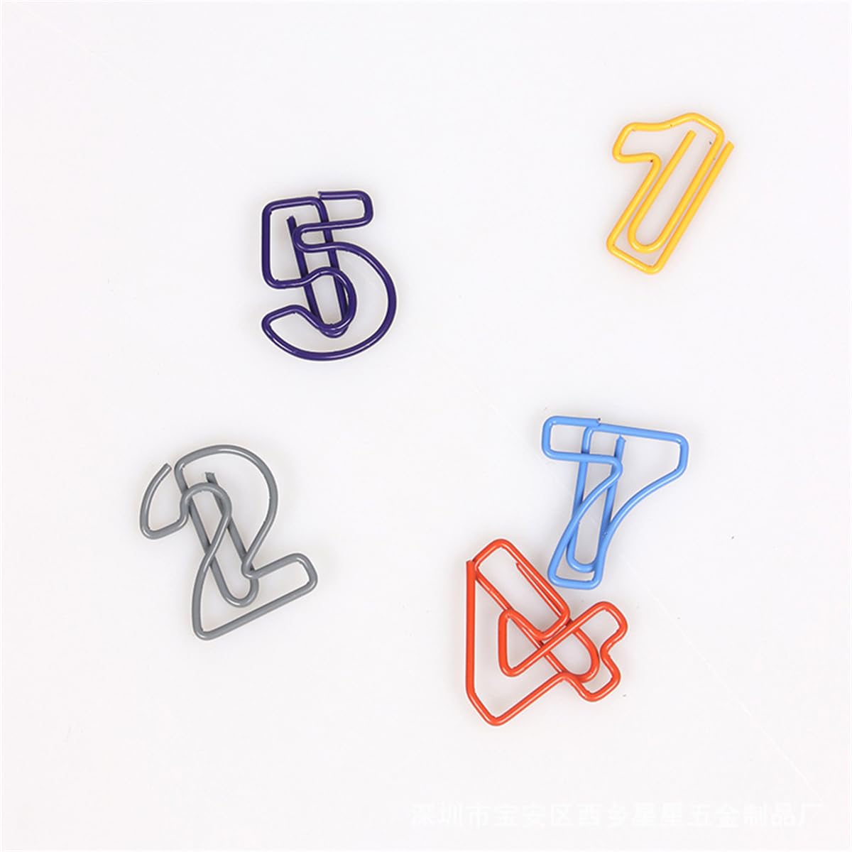 Colored Numbers Shape Paper Clips Funny Paperclips Bookmarks Planner Clips Fun Office for Women Coworkers (10)