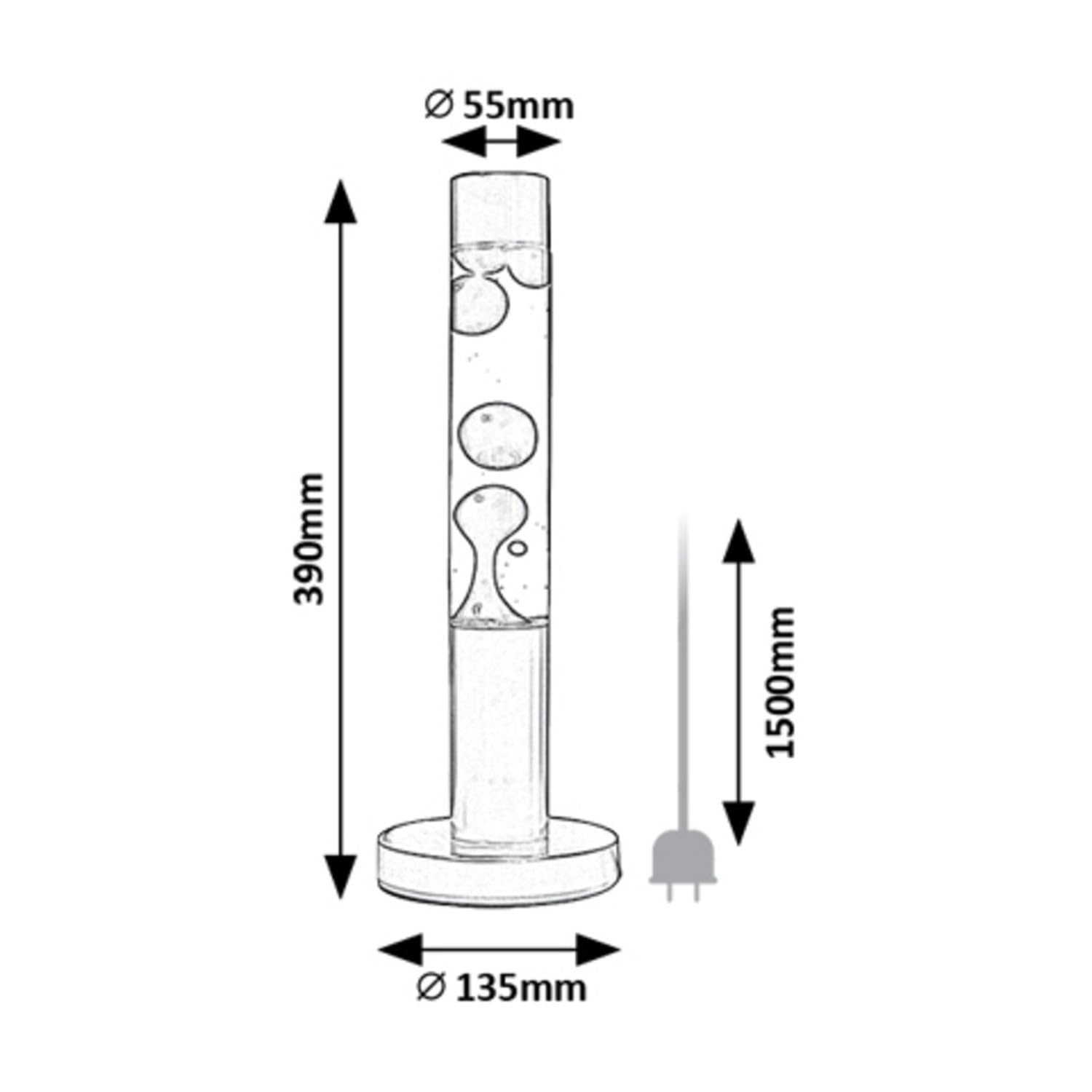 rabalux Lavastic Lampa LED 25 W, 3000 K, designerska lampa stołowa, nowoczesna dekoracja, z wymiennym źródłem światła, nie wchodzi w zakres dostawy (czerwona lawa)