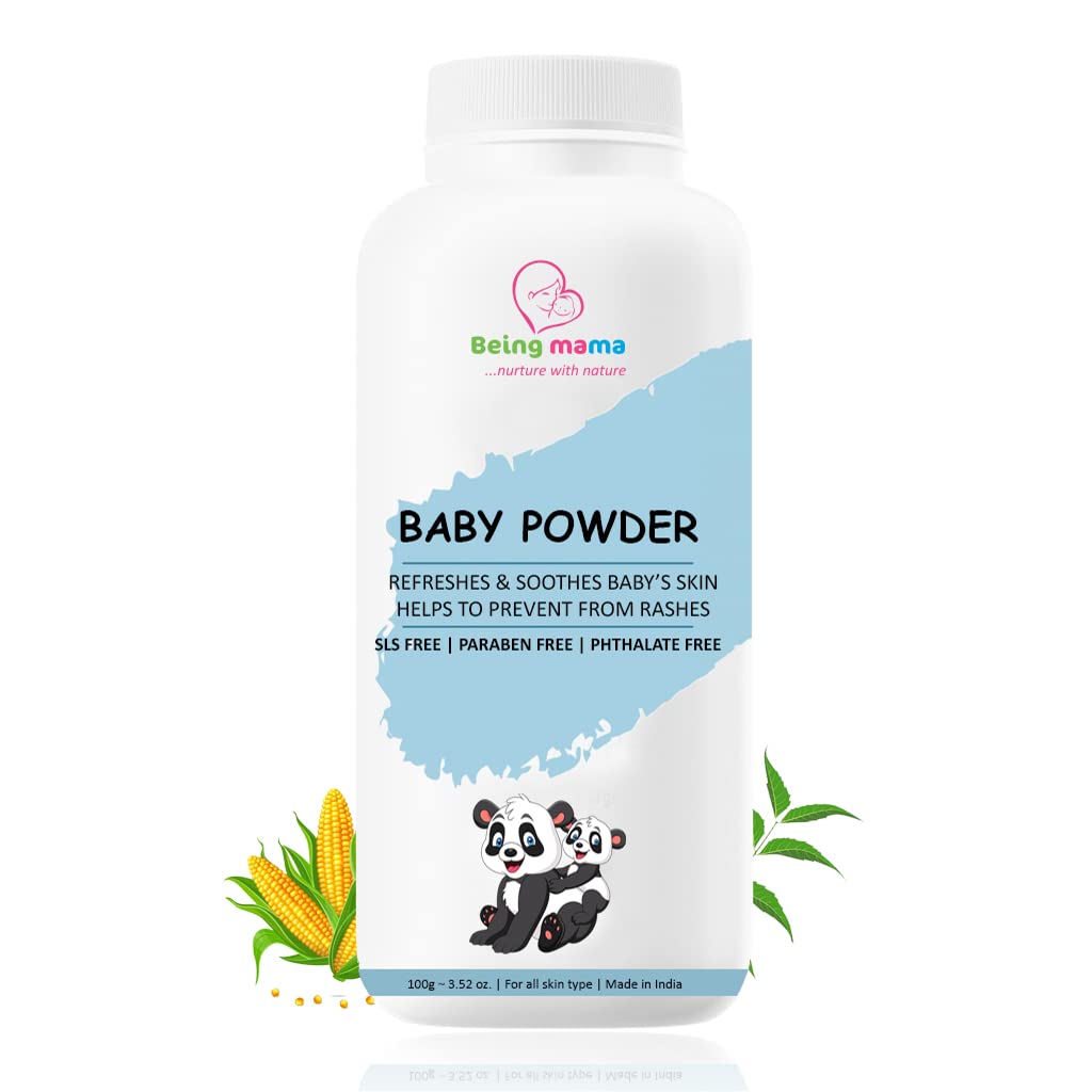 TBC X Beingmama Baby Powder With No Talc and Goodness of Corn Starch