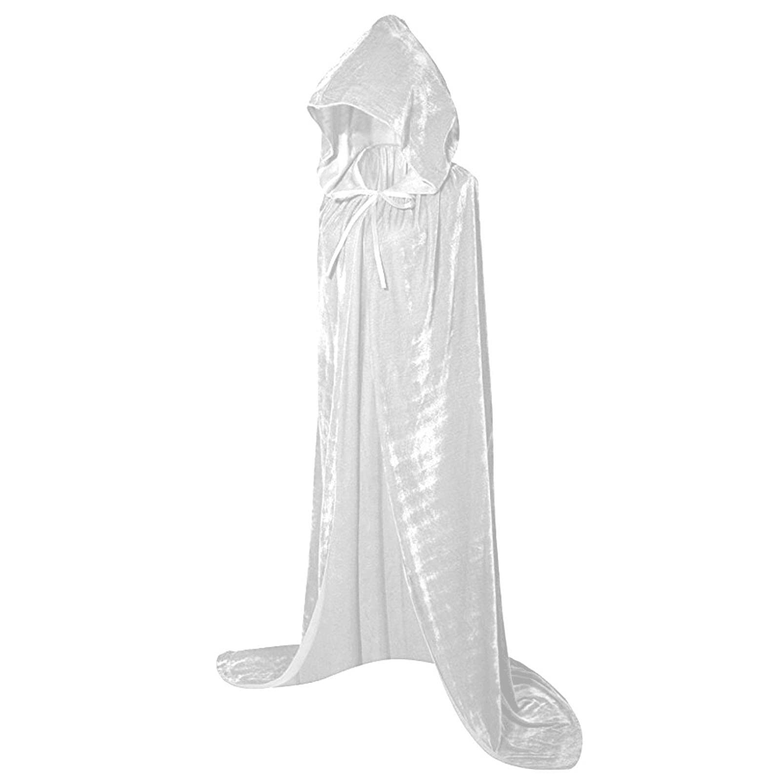 XIAXOGOOLUnisex Halloween Cloak Velvet Cloak Cape Wizard Hooded Party Halloween Cosplay Costumes for Men Women