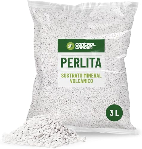 Control Garden Perlita 3L | Tierra para Plantas y Cultivos Interior y Exterior | Sustrato Natural para Semillas | Fabricado en España