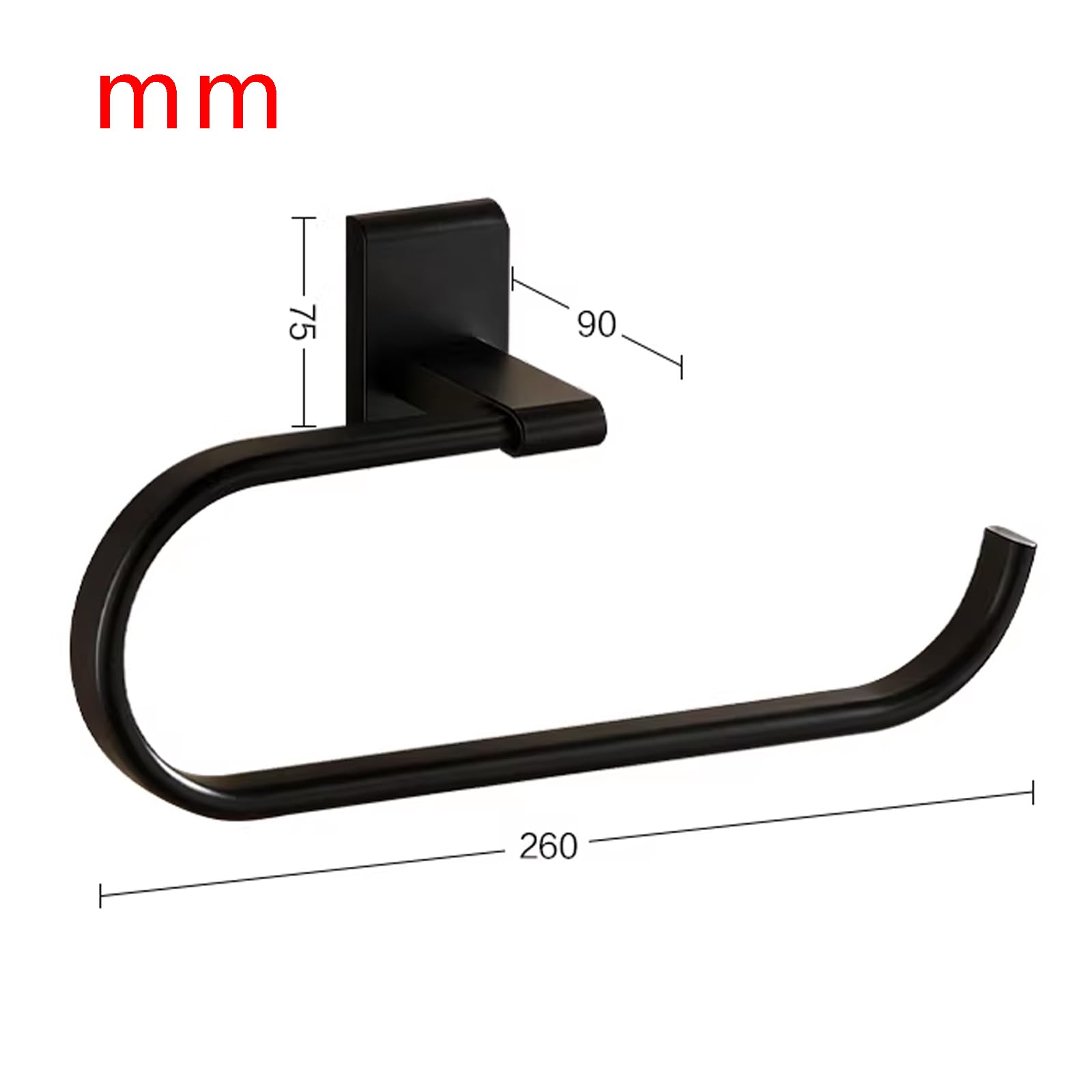 Gancho de pared para toallero, aluminio, diseño impermeable para uso en interiores y baños