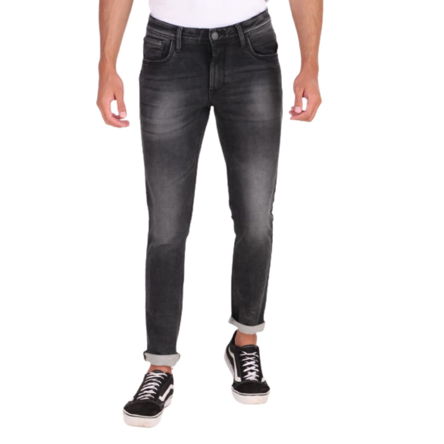 Alpha Array Comfort Slim Fit Jeans for Men Alpha Array Comfort Slim Fit Jeans for Men