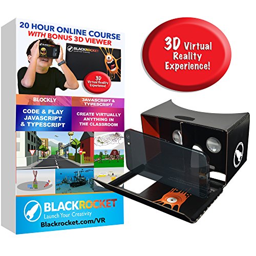 Make Your Own 3D Virtual Reality Games - Includes VR Cardboard Headset Goggles
