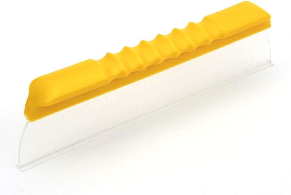 One Pass Super Flex 12" Waterblade Silicone T-Bar Squeegee Yellow for Cars, Trucks and Motorhomes