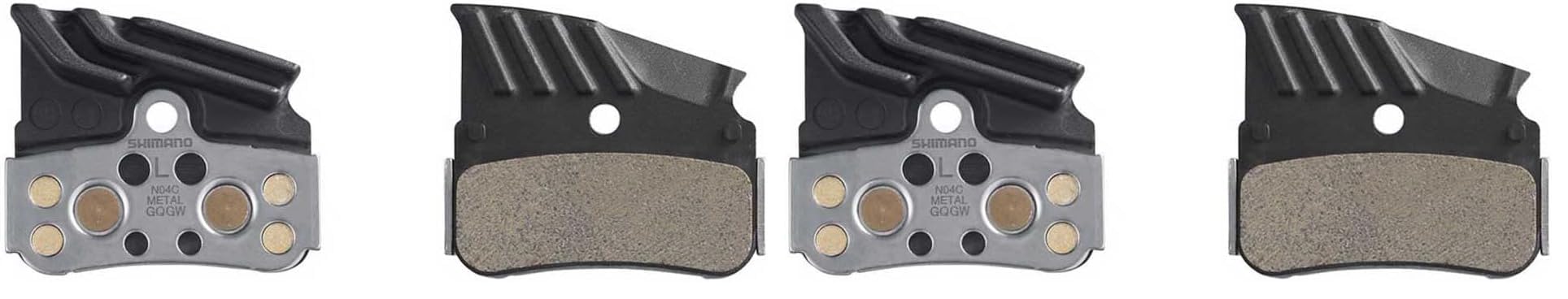 Shimano Pastillas Metal N04C Piezas de Freno para Bicicletas, Adultos Unisex, Multicolor, Talla única