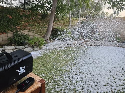 kyng snow machine 650w wired remote snow maker snowflake maker for dj parties christmas holidays parties