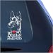 I Love My Belgian Malinois Clear Vinyl Decal Sticker for Window, Mechelaar Shepherd Dog Sign Art Print