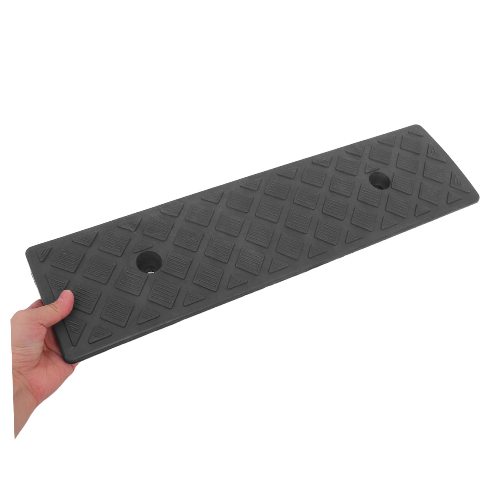 SHERCHPRY Set 2 Pezzi Di Pedana in Gomma 3 Cm Altezza, Superficie Antiscivolo, Riduzione Vibrazioni, Per Vialetti, Soglie e Rampe Pedonali