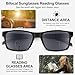 LADEESSE 3 Pack Bifocal Reading Sunglasses For Men/Women - Fashion UV400 Sunglasses With Readers Built In Sun Outdoor Protection（2.0）