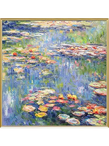 Peinture à l'huile Monet nénuphar fait main pour villa