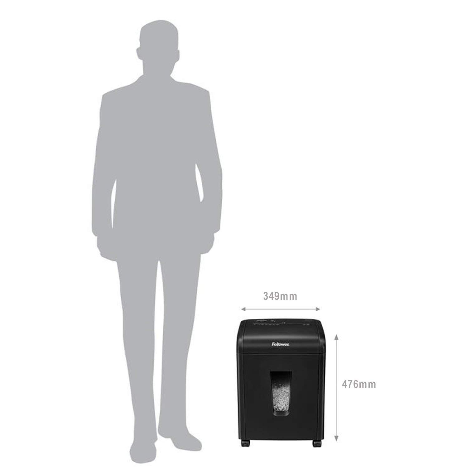 Fellowes 4685201 Distruggi Documenti 62Mc, a Micro-Frammento, 10 Fogli