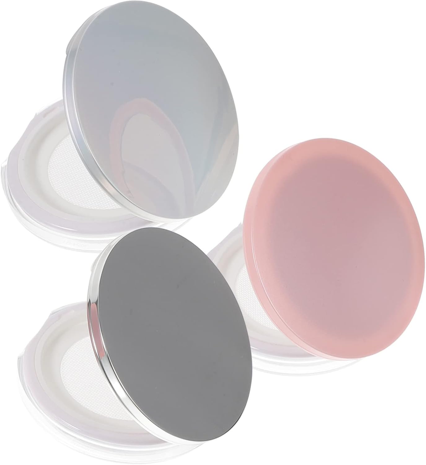 PACKOVE 3pcs Portable Powder Puff Storage Box Refillable Loose Powder ...
