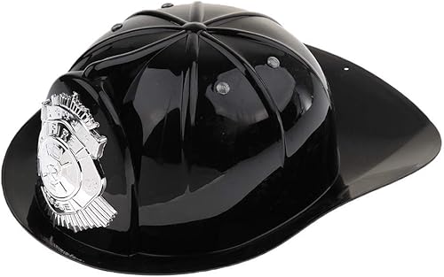 Miniatura 2 de Sombrero de bombero Casco de fiesta de bomberos Sombrero de vestir para niños Sombrero de jefe de simulación de Halloween Fiesta de Juego de rol