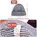 ROYBENS Swag Wool Knit Cuff Short Fisherman Beanie for Men Women, Winter Warm Hats, Black