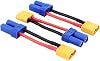 3pcs Male XT60 to Female EC5 Losi Connector Adapter for Turnigy 8ight SCT LiPo with 14awg 5cm Cable(C75-3)